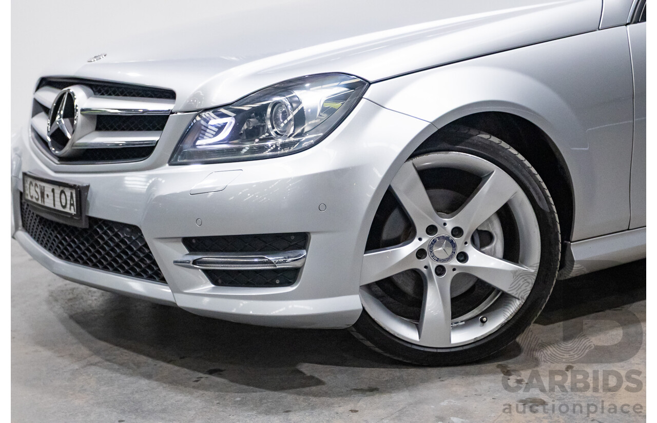 3/2014 Mercedes Benz C250 CDI AMG Pack W204 MY14 2d Coupe Iridium Silver Metallic Turbo Diesel 2.1L