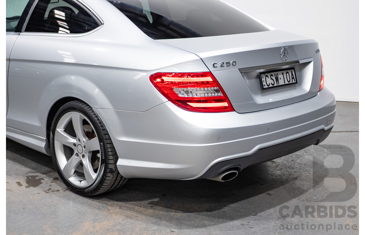 3/2014 Mercedes Benz C250 CDI AMG Pack W204 MY14 2d Coupe Iridium Silver Metallic Turbo Diesel 2.1L