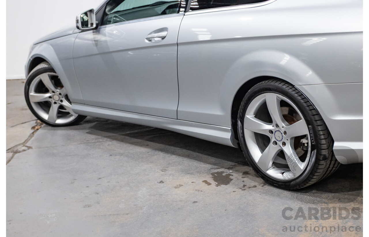 3/2014 Mercedes Benz C250 CDI AMG Pack W204 MY14 2d Coupe Iridium Silver Metallic Turbo Diesel 2.1L