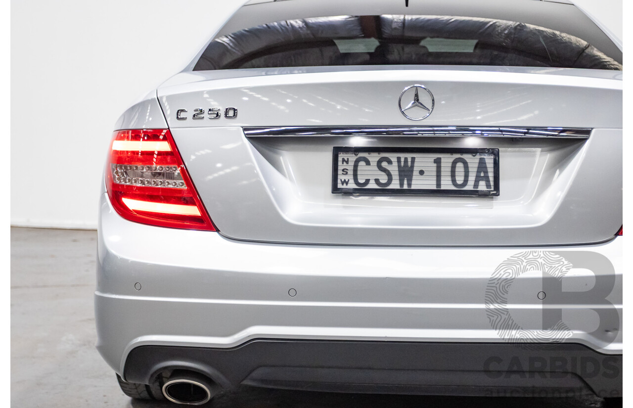 3/2014 Mercedes Benz C250 CDI AMG Pack W204 MY14 2d Coupe Iridium Silver Metallic Turbo Diesel 2.1L