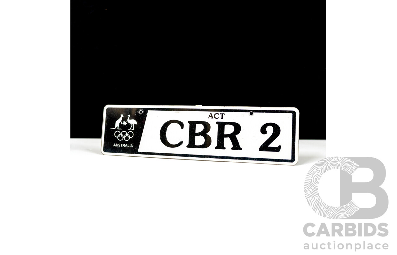 ACT 4 Character Motor Vehicle Number Plate - CBR 2