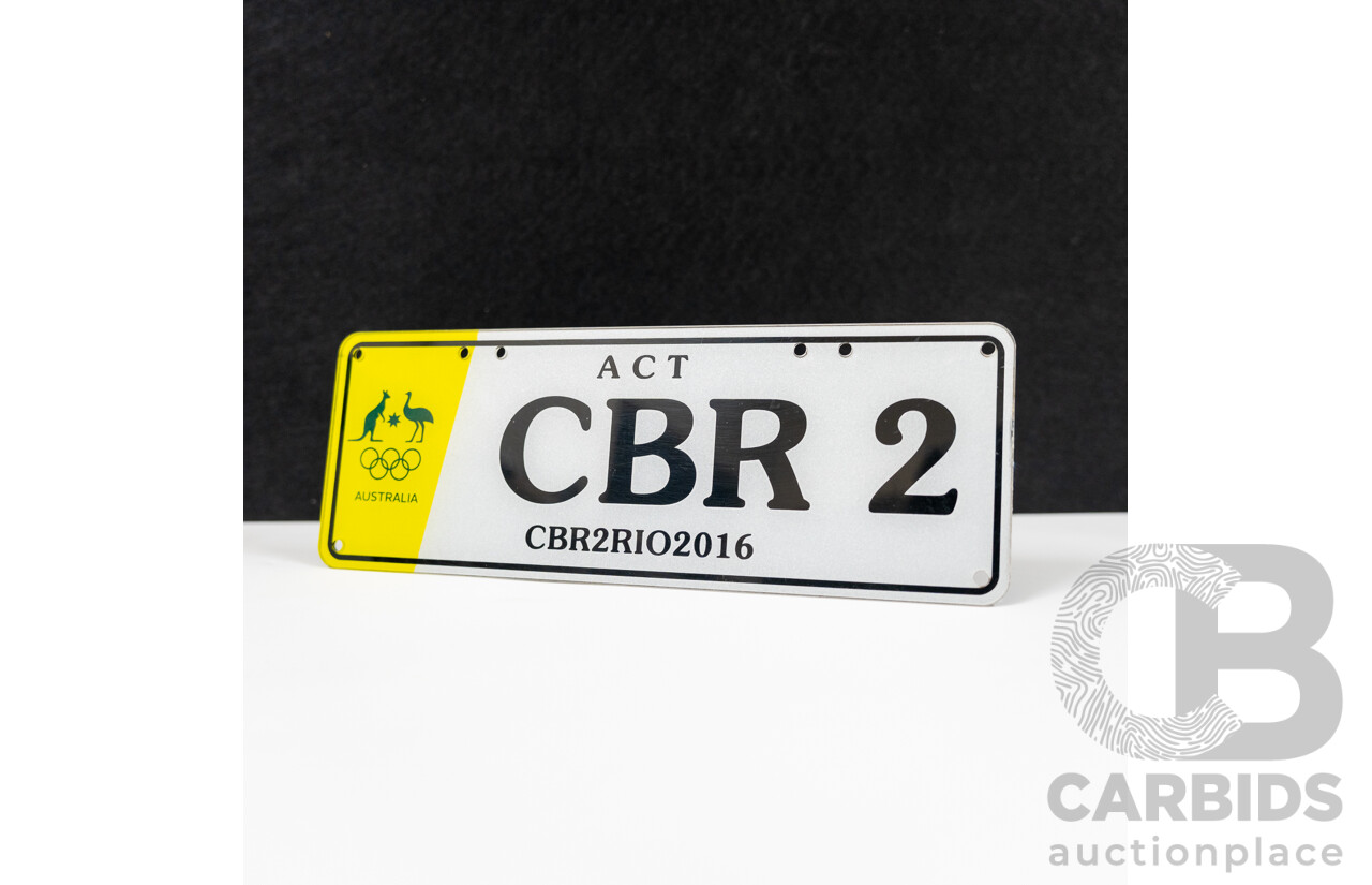 ACT 4 Character Motor Vehicle Number Plate - CBR 2