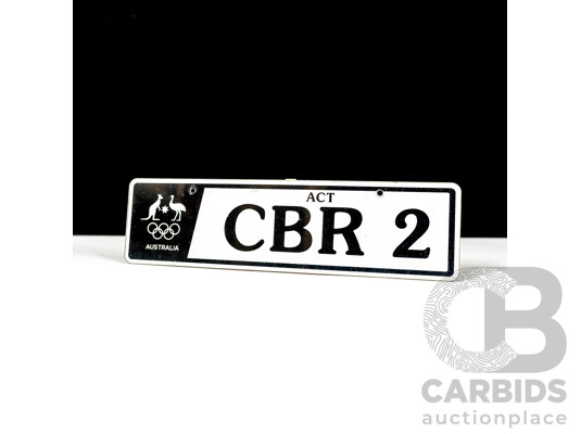 ACT 4 Character Motor Vehicle Number Plate - CBR 2