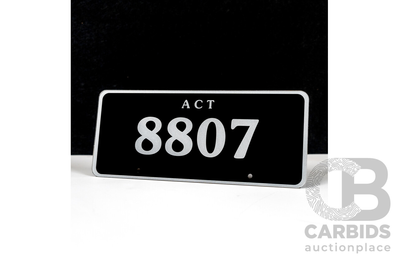 ACT 4-Digit Number Plate - 8807