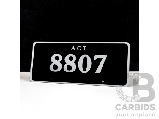 ACT 4-Digit Number Plate - 8807