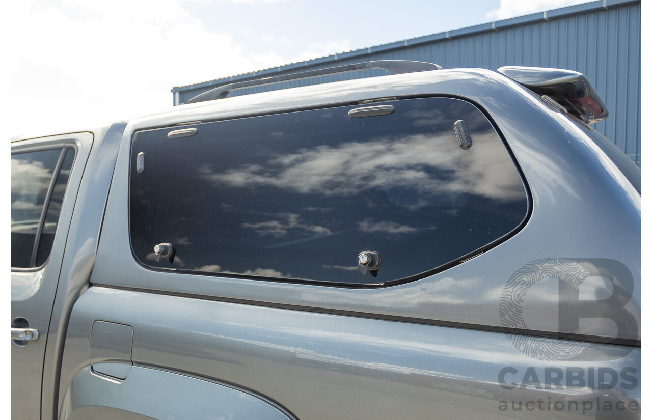 11/2017 Volkswagen Amarok V6 TDI 550 Sportline (4x4) 2H MY18 4d Dual Cab Utility Indium Grey Metallic Turbo Diesel V6 3.0L