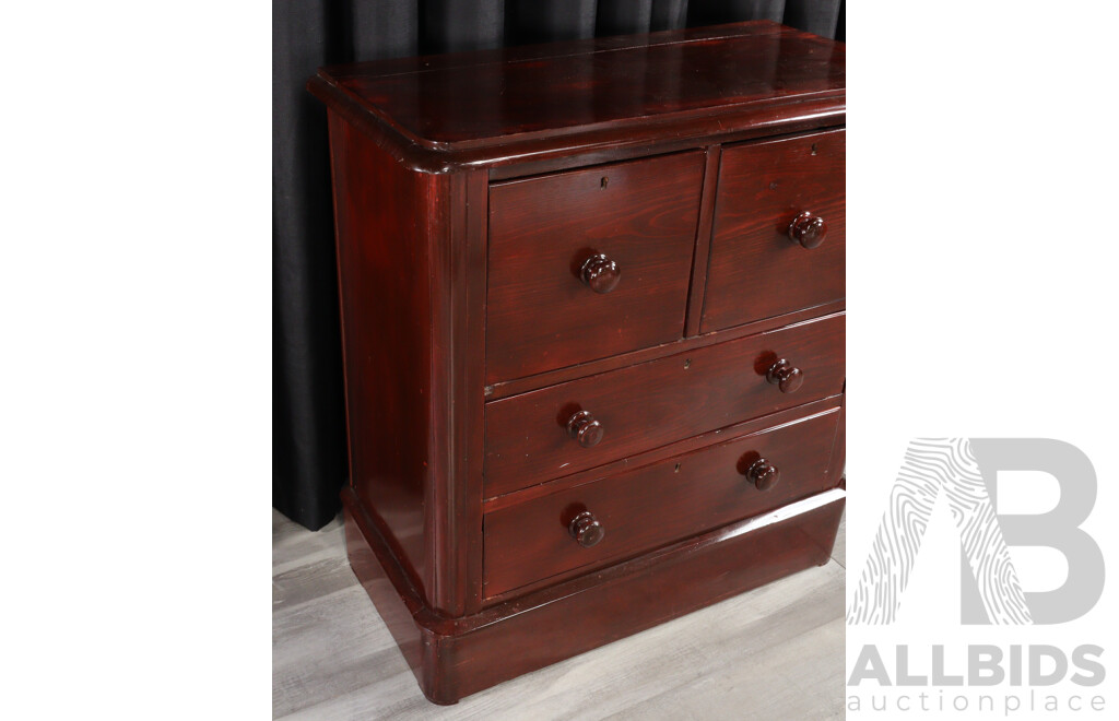 Victorian Mahogany Four Drawer Chest