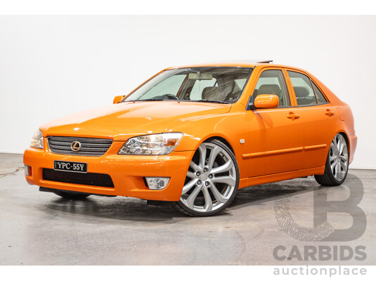 9/2001 Lexus IS200 GXE10R 4d Sedan Sunburst Orange 2.0L