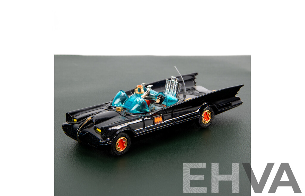 Vintage Corgi Diecast Batmobile with Batman and Robin