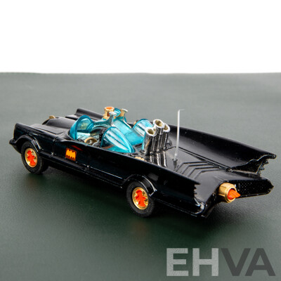 Vintage Corgi Diecast Batmobile with Batman and Robin