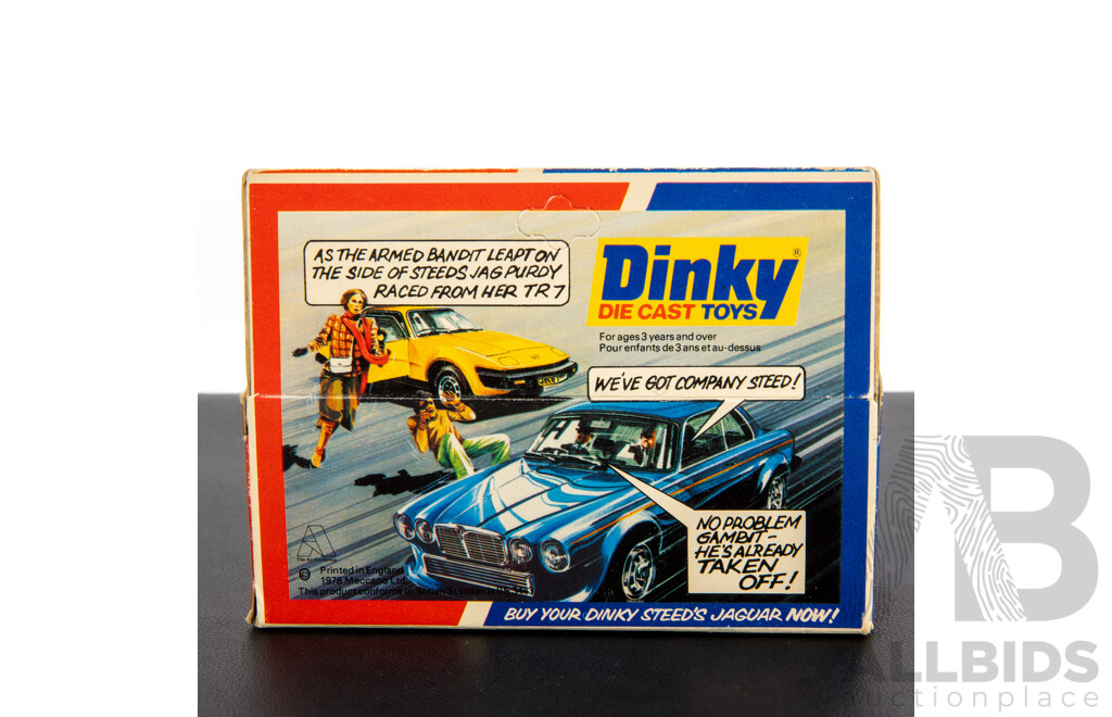 Vintage Dinky Toys Diecast Triumph TR7, The New Avengers, Purdeys TR7 with Original Box