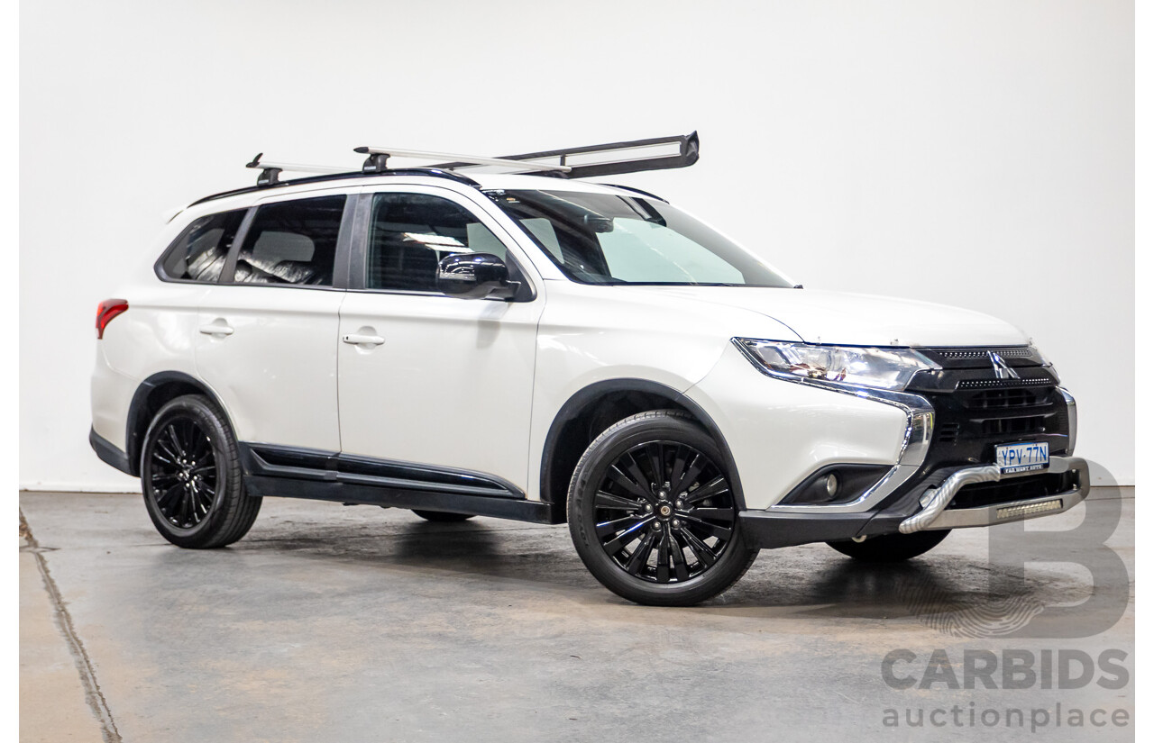 02/2020 Mitsubishi Outlander Black Edition 7  ZL MY20 4D Wagon Diamond White Pearl 2.4L - 7 Seats