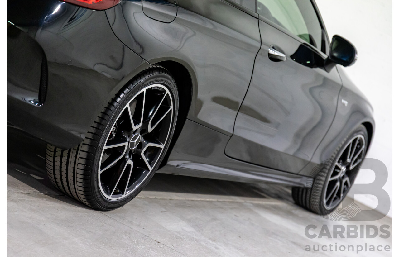 07/2017 Mercedes-Benz C43 AMG (AWD) 205 MY17.5 2d Coupe Obsidian Black Metallic Turbo V6 3.0L