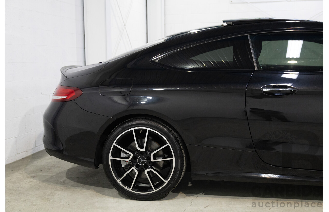 07/2017 Mercedes-Benz C43 AMG (AWD) 205 MY17.5 2d Coupe Obsidian Black Metallic Turbo V6 3.0L