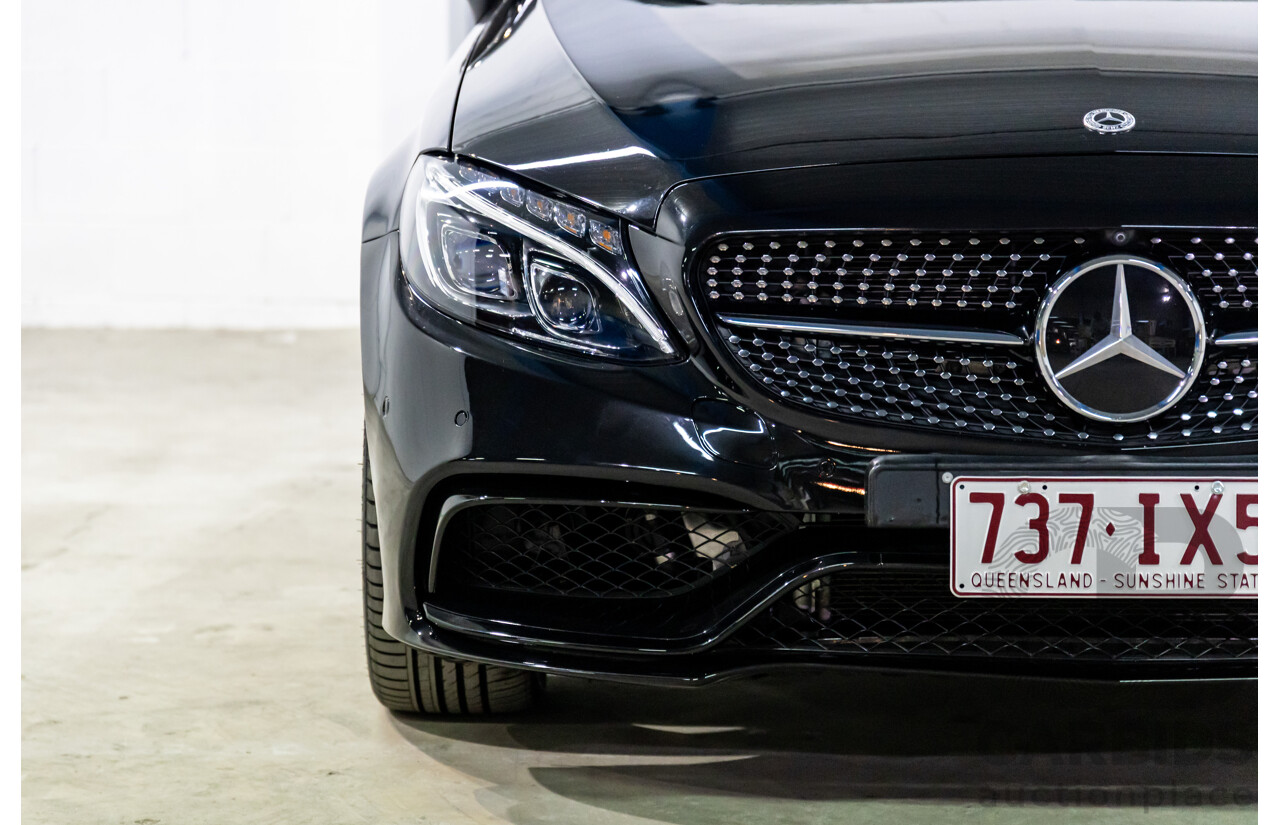 07/2017 Mercedes-Benz C43 AMG (AWD) 205 MY17.5 2d Coupe Obsidian Black Metallic Turbo V6 3.0L