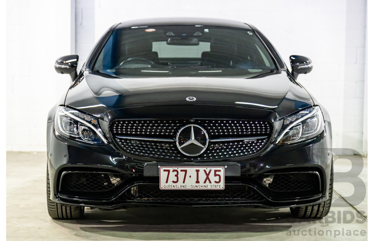 07/2017 Mercedes-Benz C43 AMG (AWD) 205 MY17.5 2d Coupe Obsidian Black Metallic Turbo V6 3.0L