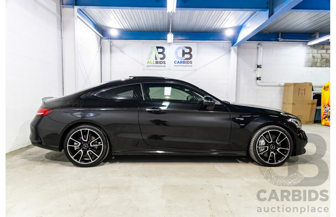 07/2017 Mercedes-Benz C43 AMG (AWD) 205 MY17.5 2d Coupe Obsidian Black Metallic Turbo V6 3.0L