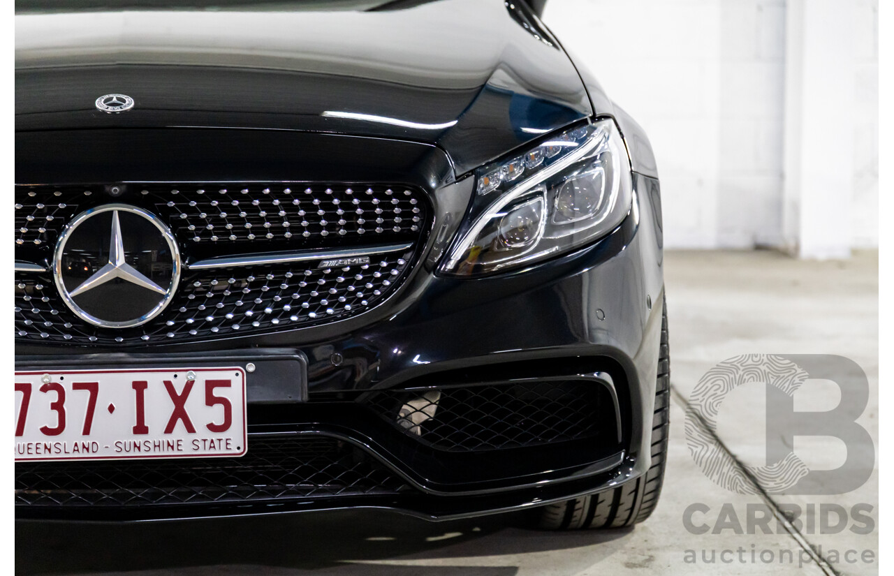 07/2017 Mercedes-Benz C43 AMG (AWD) 205 MY17.5 2d Coupe Obsidian Black Metallic Turbo V6 3.0L