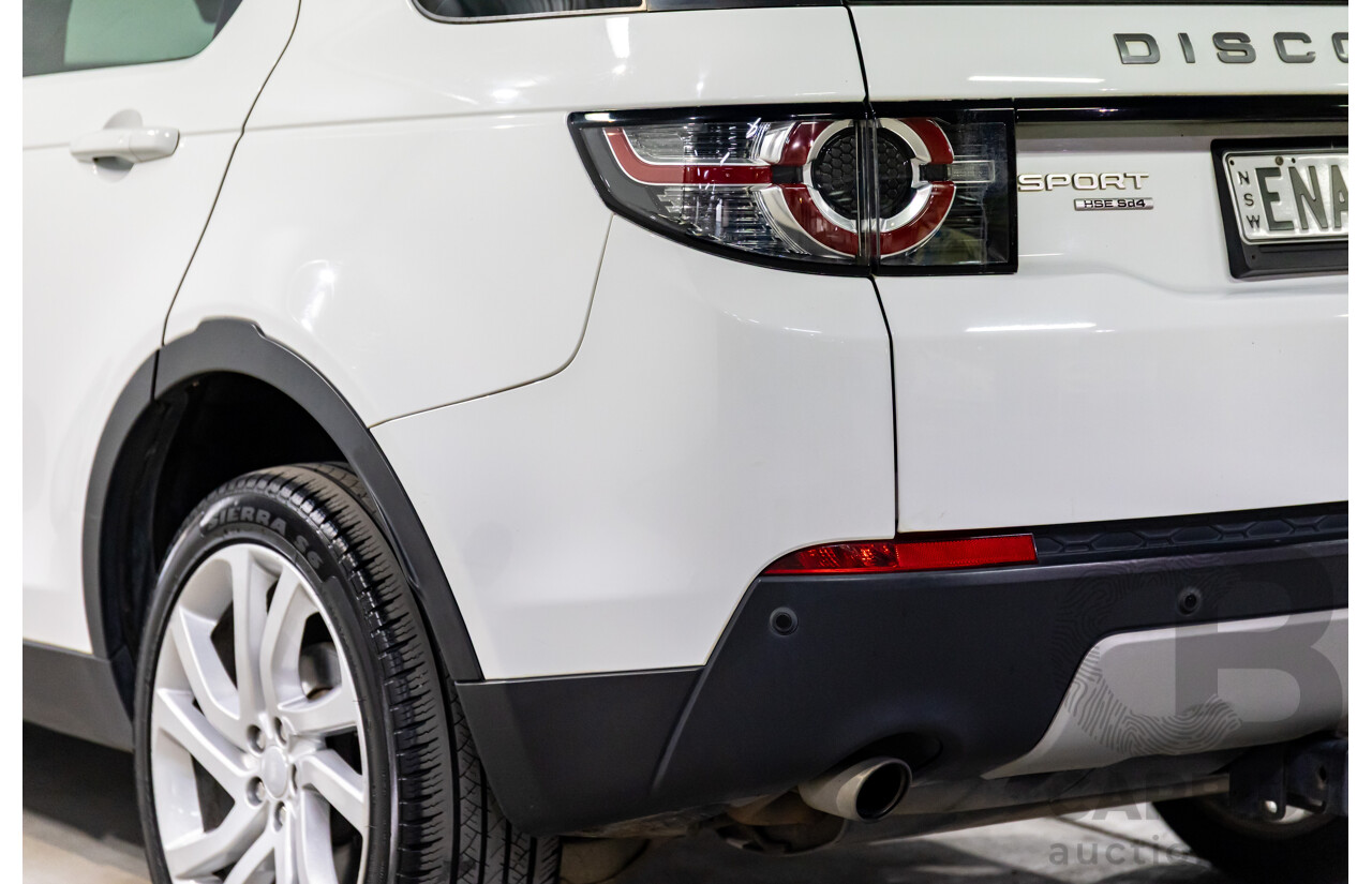 02/2018 Land Rover Discovery Sport SD4 HSE (177kW AWD) 5 Seat L550 MY18 4d Wagon Fuji White/ Santorini Black Roof Turbo Diesel 2.0L