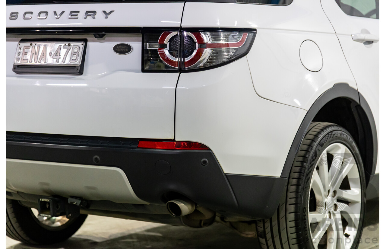 02/2018 Land Rover Discovery Sport SD4 HSE (177kW AWD) 5 Seat L550 MY18 4d Wagon Fuji White/ Santorini Black Roof Turbo Diesel 2.0L