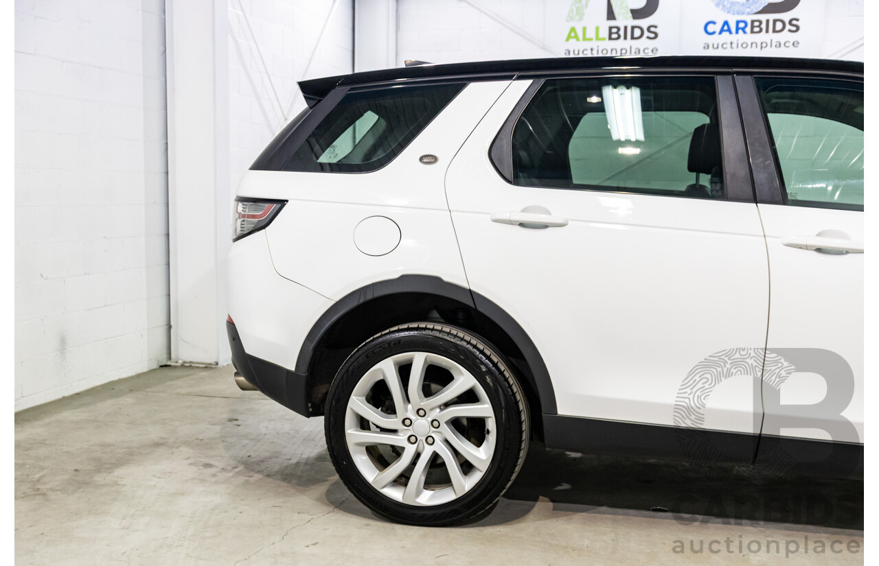 02/2018 Land Rover Discovery Sport SD4 HSE (177kW AWD) 5 Seat L550 MY18 4d Wagon Fuji White/ Santorini Black Roof Turbo Diesel 2.0L