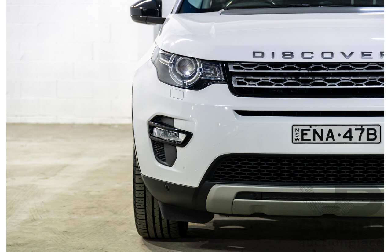 02/2018 Land Rover Discovery Sport SD4 HSE (177kW AWD) 5 Seat L550 MY18 4d Wagon Fuji White/ Santorini Black Roof Turbo Diesel 2.0L