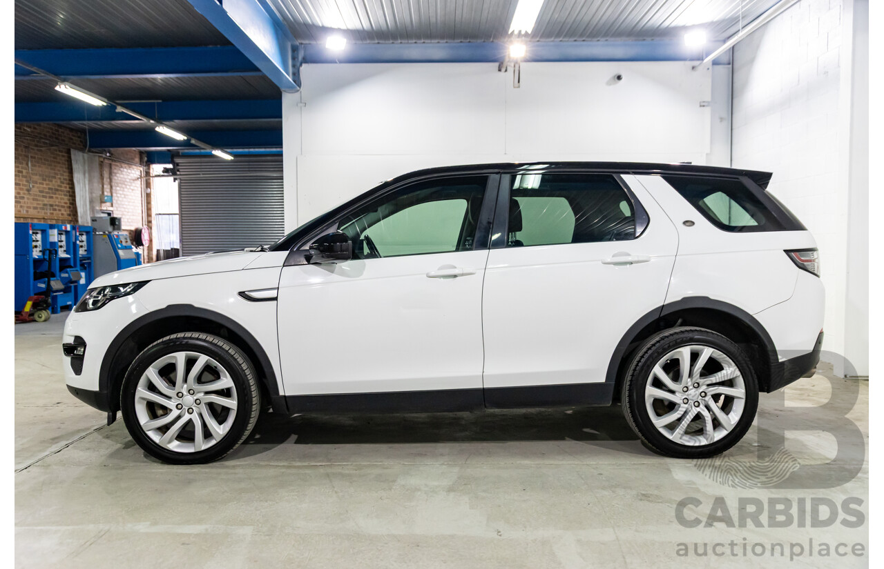 02/2018 Land Rover Discovery Sport SD4 HSE (177kW AWD) 5 Seat L550 MY18 4d Wagon Fuji White/ Santorini Black Roof Turbo Diesel 2.0L