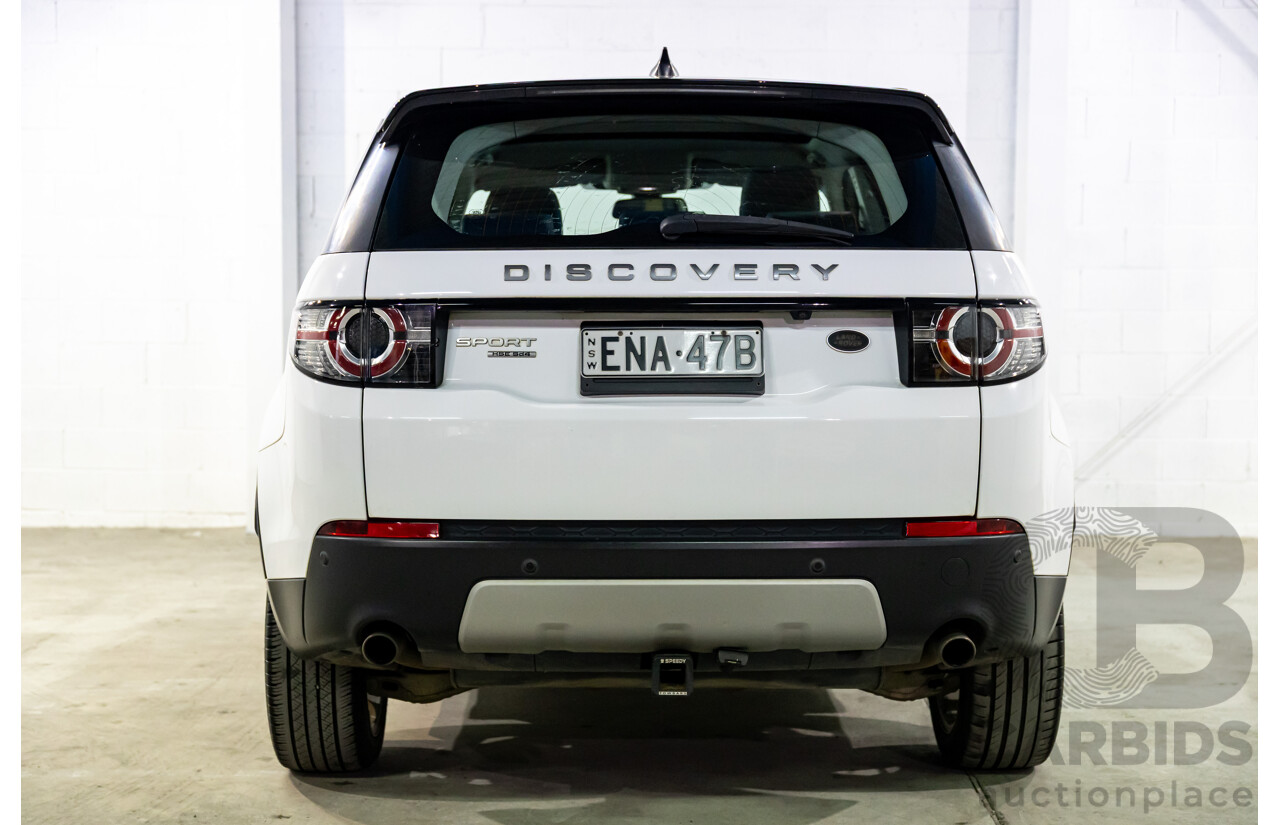 02/2018 Land Rover Discovery Sport SD4 HSE (177kW AWD) 5 Seat L550 MY18 4d Wagon Fuji White/ Santorini Black Roof Turbo Diesel 2.0L