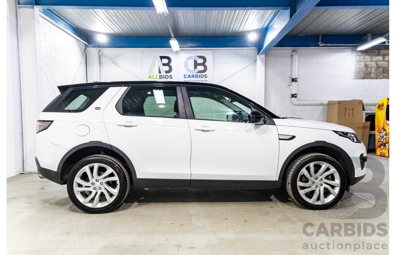 02/2018 Land Rover Discovery Sport SD4 HSE (177kW AWD) 5 Seat L550 MY18 4d Wagon Fuji White/ Santorini Black Roof Turbo Diesel 2.0L