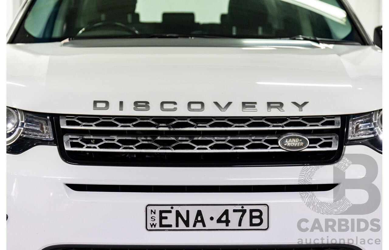 02/2018 Land Rover Discovery Sport SD4 HSE (177kW AWD) 5 Seat L550 MY18 4d Wagon Fuji White/ Santorini Black Roof Turbo Diesel 2.0L