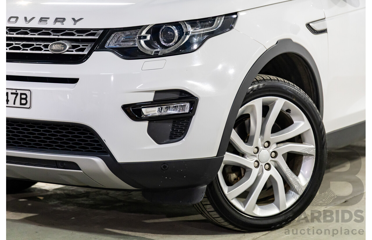 02/2018 Land Rover Discovery Sport SD4 HSE (177kW AWD) 5 Seat L550 MY18 4d Wagon Fuji White/ Santorini Black Roof Turbo Diesel 2.0L