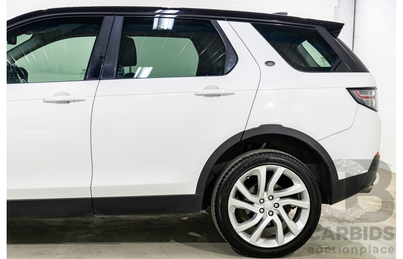 02/2018 Land Rover Discovery Sport SD4 HSE (177kW AWD) 5 Seat L550 MY18 4d Wagon Fuji White/ Santorini Black Roof Turbo Diesel 2.0L
