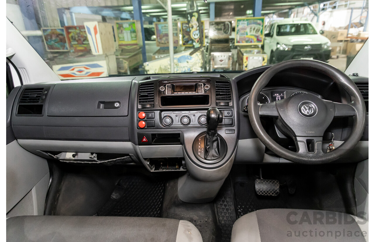 1/2014 Volkswagen Transporter TDI 400 LWB T5 MY14 Dual C/Chas Candy White Turbo Diesel 2.0L