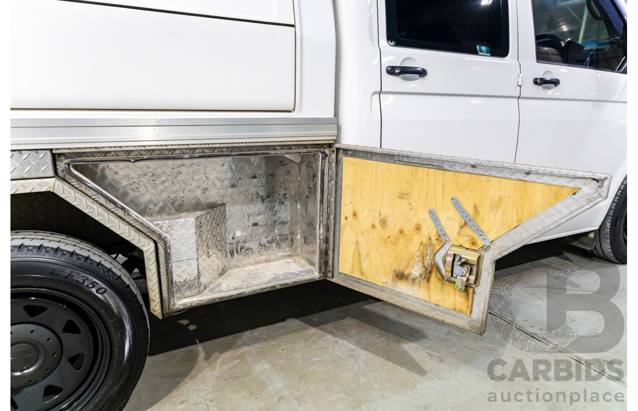 1/2014 Volkswagen Transporter TDI 400 LWB T5 MY14 Dual C/Chas Candy White Turbo Diesel 2.0L