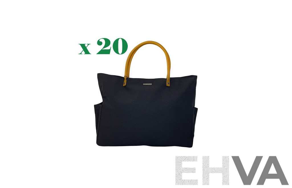 SOUTH BOUND Sunsets Beach Shopper Bag - SB5501 Black - Lot of 20 - Estimated Total RRP $798.00