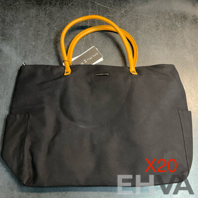 SOUTH BOUND Sunsets Beach Shopper Bag - SB5501 Black - Lot of 20 - Estimated Total RRP $798.00