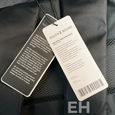 SOUTHBOUND Executive Laptop Backpack - SB-6601 Black - Lot of 15 - Estimated Total RRP $975.00
