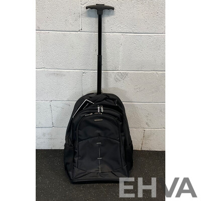 SOUTHBOUND Executive Wheeled Backpack - SB6801 Black - Lot of 6 - Estimated Total RRP $715.00