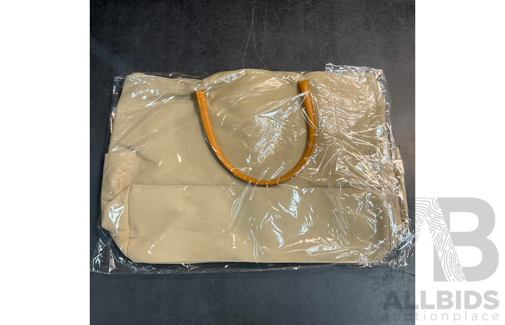 SOUTH BOUND Sunsets Beach Shopper Bag - SB5501 Taupe - Lot of 20  - Estimated Total RRP $798.00