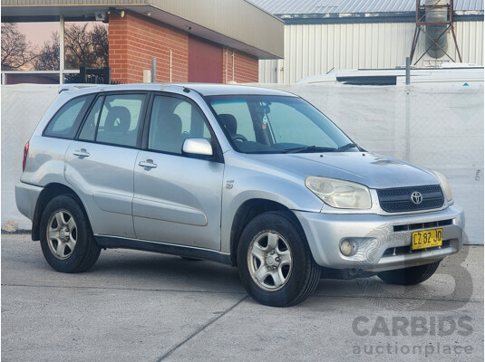 4/2004 Toyota Rav4 CV (4x4) ACA23R 4d Wagon Silver 2.4L
