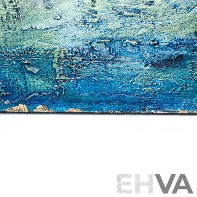 Maynard Waters, (20th Century, Australian, 1936-), Neutropia, Original Mid Century Mixed Media Oil and Plaster, 91 X 42 Cm (frame)