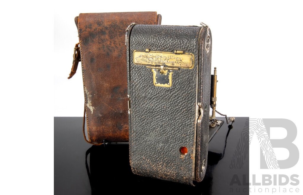 Vintage No.3A Autographic Kodak Camera by Eastman Kodak in Leather Case