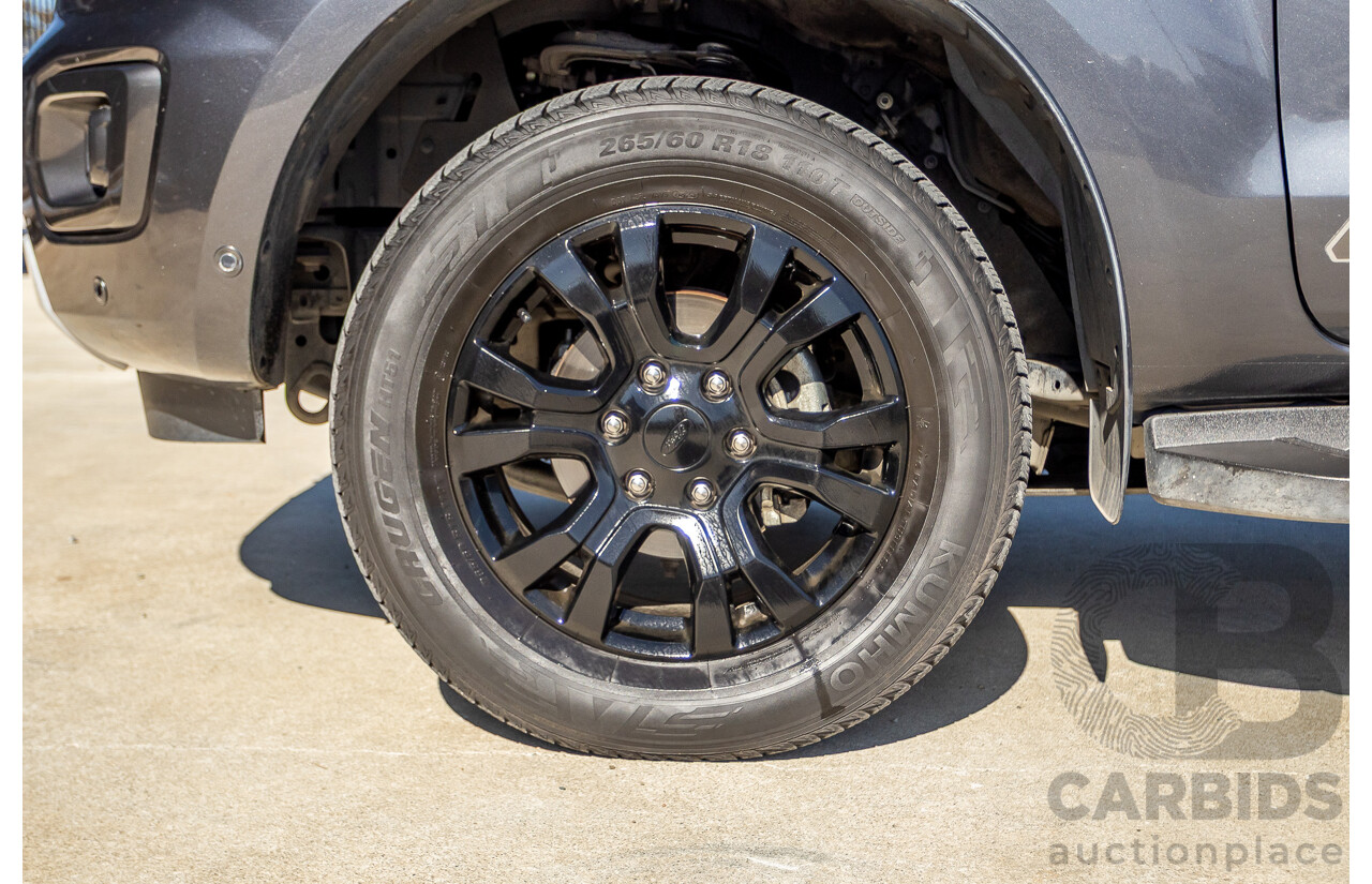 9/2019 Ford Ranger Wildtrak (4x4) PX MKIII MY19.75 4d Dual Cab P/Up Meteor Grey Twin Turbo Diesel 2.0L