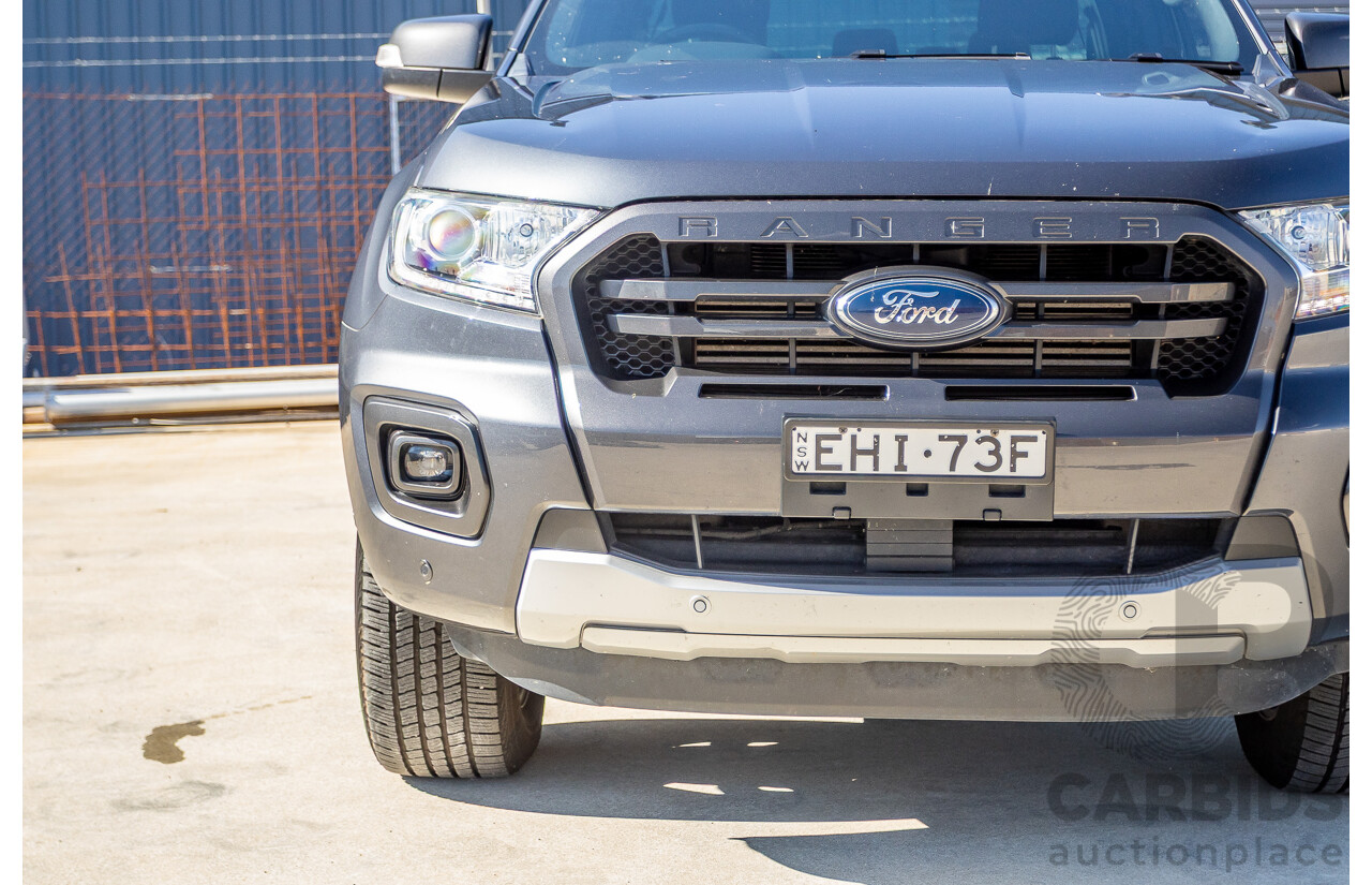9/2019 Ford Ranger Wildtrak (4x4) PX MKIII MY19.75 4d Dual Cab P/Up Meteor Grey Twin Turbo Diesel 2.0L