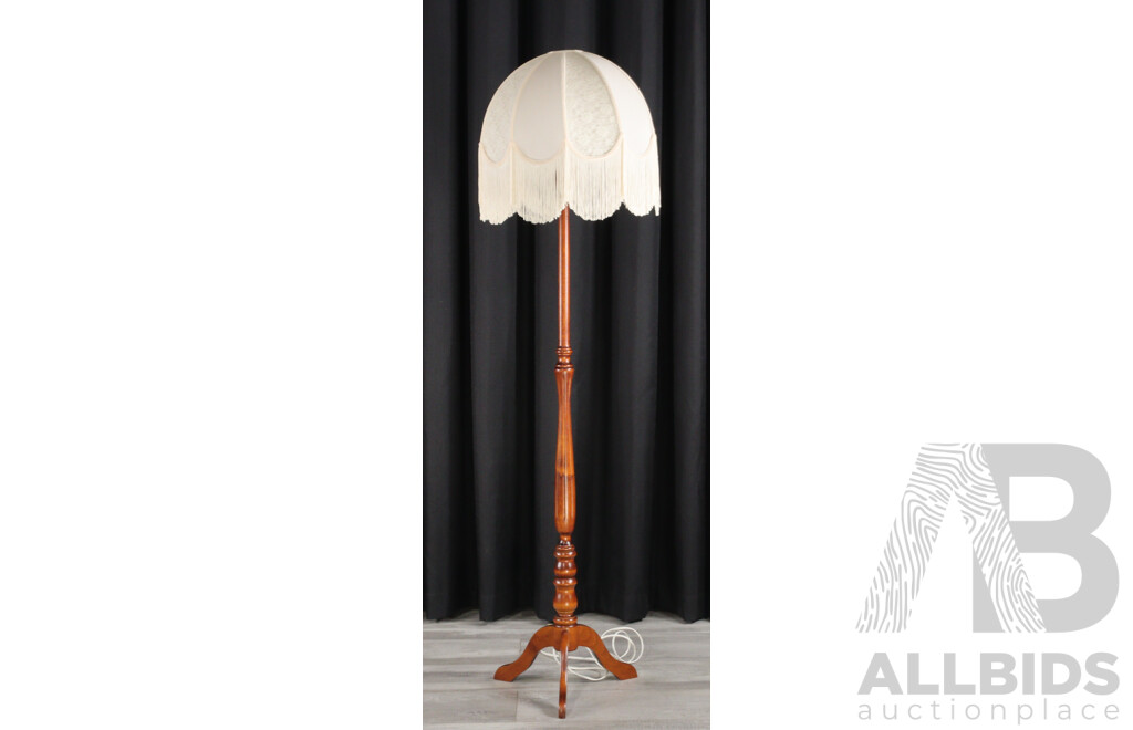 Turned Tasmanian Blackwood Floor Lamp