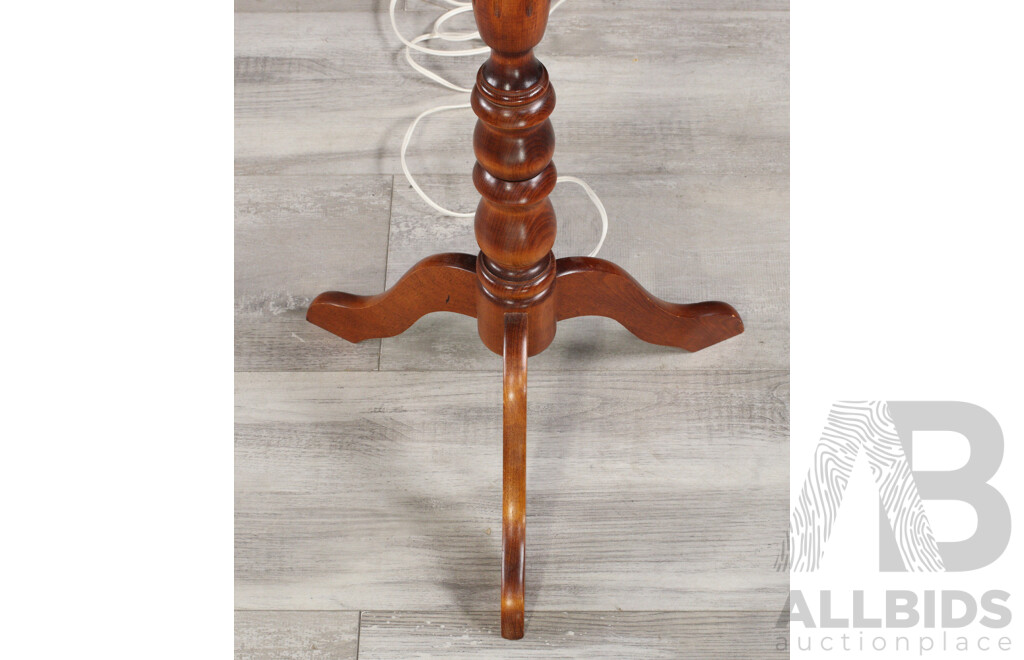 Turned Tasmanian Blackwood Floor Lamp