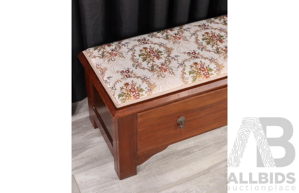 Timber Single Drawer Window Seat