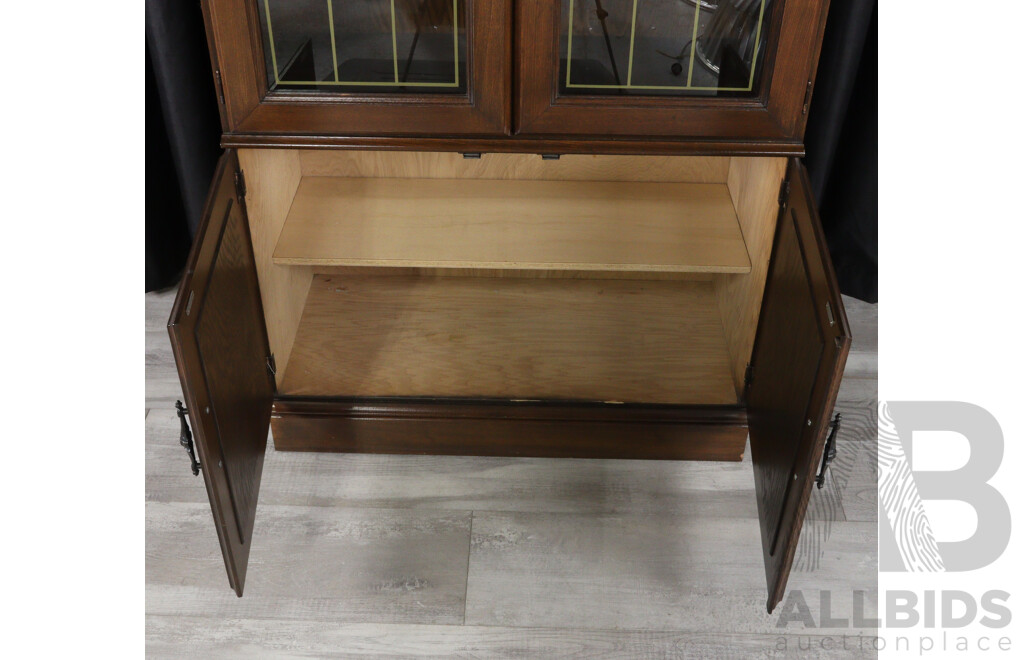 Tudor Style Four Door Cabinet