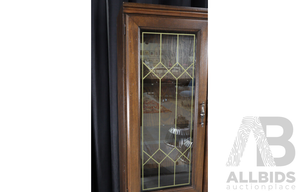 Tudor Style Four Door Cabinet