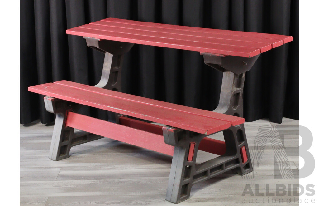 Recycled Plastic Convertible Garden Bench by Half-a-Mo Products
